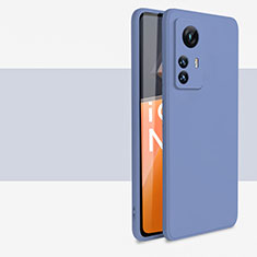 Funda Silicona Ultrafina Goma 360 Grados Carcasa YK2 para Xiaomi Mi 12T Pro 5G Gris Lavanda