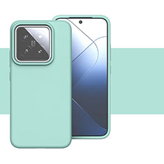 Funda Silicona Ultrafina Goma 360 Grados Carcasa YK2 para Xiaomi Mi 14 Pro 5G Cian