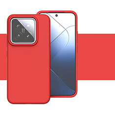 Funda Silicona Ultrafina Goma 360 Grados Carcasa YK2 para Xiaomi Mi 14 Pro 5G Rojo