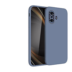 Funda Silicona Ultrafina Goma 360 Grados Carcasa YK2 para Xiaomi Redmi K40 Gaming 5G Gris Lavanda