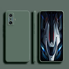 Funda Silicona Ultrafina Goma 360 Grados Carcasa YK2 para Xiaomi Redmi K50 Gaming AMG F1 5G Verde