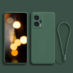 Funda Silicona Ultrafina Goma 360 Grados Carcasa YK2 para Xiaomi Redmi K50i 5G Verde Noche