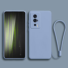 Funda Silicona Ultrafina Goma 360 Grados Carcasa YK2 para Xiaomi Redmi K60 5G Gris Lavanda