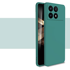 Funda Silicona Ultrafina Goma 360 Grados Carcasa YK2 para Xiaomi Redmi K70 5G Verde Noche