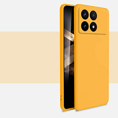 Funda Silicona Ultrafina Goma 360 Grados Carcasa YK2 para Xiaomi Redmi K70 Pro 5G Amarillo