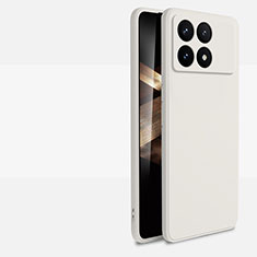 Funda Silicona Ultrafina Goma 360 Grados Carcasa YK2 para Xiaomi Redmi K70 Pro 5G Blanco