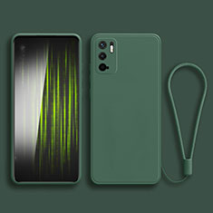 Funda Silicona Ultrafina Goma 360 Grados Carcasa YK2 para Xiaomi Redmi Note 10 5G Verde Noche