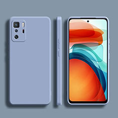 Funda Silicona Ultrafina Goma 360 Grados Carcasa YK2 para Xiaomi Redmi Note 10 Pro 5G Gris Lavanda