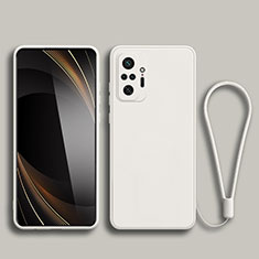 Funda Silicona Ultrafina Goma 360 Grados Carcasa YK2 para Xiaomi Redmi Note 10S 4G Blanco