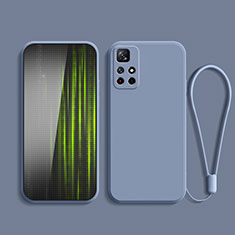 Funda Silicona Ultrafina Goma 360 Grados Carcasa YK2 para Xiaomi Redmi Note 11 5G Gris Lavanda