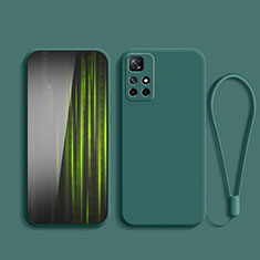 Funda Silicona Ultrafina Goma 360 Grados Carcasa YK2 para Xiaomi Redmi Note 11 5G Verde Noche