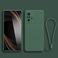 Funda Silicona Ultrafina Goma 360 Grados Carcasa YK2 para Xiaomi Redmi Note 11 SE India 4G Verde Noche