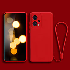 Funda Silicona Ultrafina Goma 360 Grados Carcasa YK2 para Xiaomi Redmi Note 11T Pro+ Plus 5G Rojo