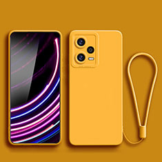 Funda Silicona Ultrafina Goma 360 Grados Carcasa YK2 para Xiaomi Redmi Note 12 5G Amarillo