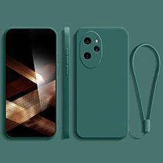 Funda Silicona Ultrafina Goma 360 Grados Carcasa YK3 para Huawei Honor 100 Pro 5G Verde Noche