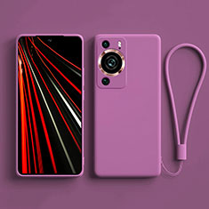 Funda Silicona Ultrafina Goma 360 Grados Carcasa YK3 para Huawei P60 Morado