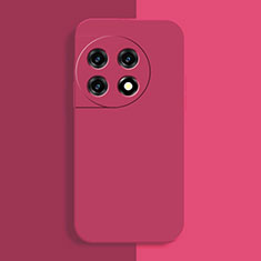 Funda Silicona Ultrafina Goma 360 Grados Carcasa YK3 para OnePlus 11 5G Rosa Roja