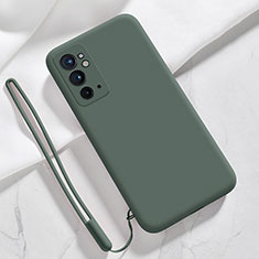 Funda Silicona Ultrafina Goma 360 Grados Carcasa YK3 para OnePlus 9RT 5G Verde Noche