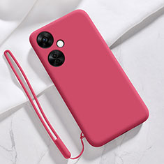 Funda Silicona Ultrafina Goma 360 Grados Carcasa YK3 para OnePlus Nord CE 3 Lite 5G Rojo