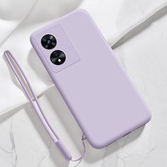 Funda Silicona Ultrafina Goma 360 Grados Carcasa YK3 para Oppo A58 4G Purpura Claro