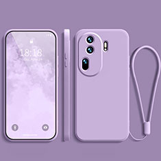 Funda Silicona Ultrafina Goma 360 Grados Carcasa YK3 para Oppo Reno11 Pro 5G Purpura Claro