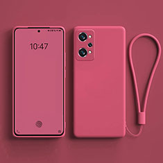 Funda Silicona Ultrafina Goma 360 Grados Carcasa YK3 para Realme GT Neo 3T 5G Rosa Roja