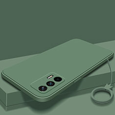 Funda Silicona Ultrafina Goma 360 Grados Carcasa YK3 para Realme GT Neo 5G Verde Noche