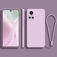 Funda Silicona Ultrafina Goma 360 Grados Carcasa YK3 para Realme GT Neo3 5G Purpura Claro