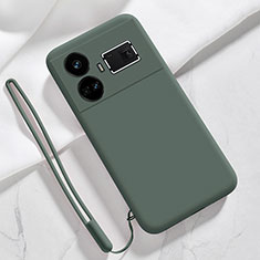 Funda Silicona Ultrafina Goma 360 Grados Carcasa YK3 para Realme GT3 5G Verde Noche