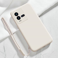 Funda Silicona Ultrafina Goma 360 Grados Carcasa YK3 para Vivo iQOO 9T 5G Blanco