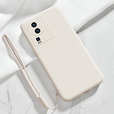 Funda Silicona Ultrafina Goma 360 Grados Carcasa YK3 para Vivo iQOO Neo7 5G Blanco