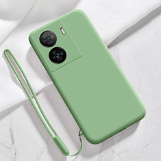 Funda Silicona Ultrafina Goma 360 Grados Carcasa YK3 para Vivo iQOO Z7x 5G Verde