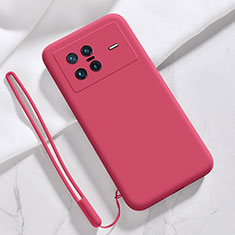 Funda Silicona Ultrafina Goma 360 Grados Carcasa YK3 para Vivo X Note Rojo