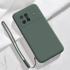 Funda Silicona Ultrafina Goma 360 Grados Carcasa YK3 para Vivo X Note Verde Noche