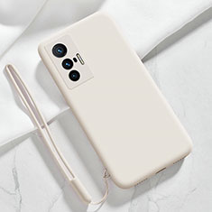 Funda Silicona Ultrafina Goma 360 Grados Carcasa YK3 para Vivo X70t Blanco