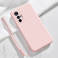 Funda Silicona Ultrafina Goma 360 Grados Carcasa YK3 para Vivo X70t Rosa