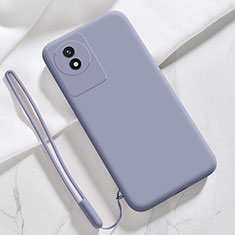 Funda Silicona Ultrafina Goma 360 Grados Carcasa YK3 para Vivo Y02 Gris Lavanda