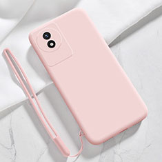 Funda Silicona Ultrafina Goma 360 Grados Carcasa YK3 para Vivo Y02A Rosa