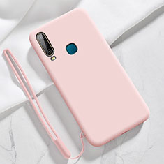 Funda Silicona Ultrafina Goma 360 Grados Carcasa YK3 para Vivo Y11 Rosa