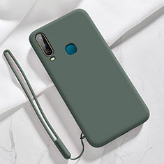 Funda Silicona Ultrafina Goma 360 Grados Carcasa YK3 para Vivo Y11 Verde Noche