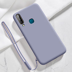 Funda Silicona Ultrafina Goma 360 Grados Carcasa YK3 para Vivo Y17 Gris Lavanda