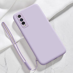 Funda Silicona Ultrafina Goma 360 Grados Carcasa YK3 para Vivo Y50t Purpura Claro