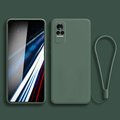 Funda Silicona Ultrafina Goma 360 Grados Carcasa YK3 para Xiaomi Civi 1S 5G Verde Noche