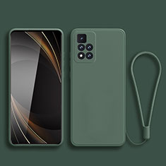 Funda Silicona Ultrafina Goma 360 Grados Carcasa YK3 para Xiaomi Mi 11i 5G (2022) Verde Noche