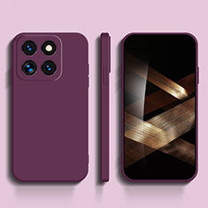 Funda Silicona Ultrafina Goma 360 Grados Carcasa YK3 para Xiaomi Mi 14 Pro 5G Morado