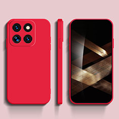 Funda Silicona Ultrafina Goma 360 Grados Carcasa YK3 para Xiaomi Mi 14 Pro 5G Rojo