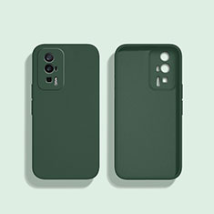 Funda Silicona Ultrafina Goma 360 Grados Carcasa YK3 para Xiaomi Poco F5 Pro 5G Verde Noche