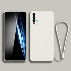 Funda Silicona Ultrafina Goma 360 Grados Carcasa YK3 para Xiaomi Redmi 9T 4G Blanco