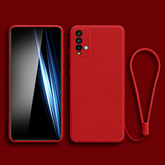 Funda Silicona Ultrafina Goma 360 Grados Carcasa YK3 para Xiaomi Redmi 9T 4G Rojo