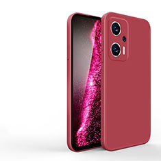 Funda Silicona Ultrafina Goma 360 Grados Carcasa YK3 para Xiaomi Redmi K50i 5G Rojo